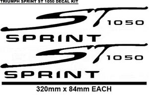 2 x Triumph Sprint ST Motorbike Decals Replica Stickers