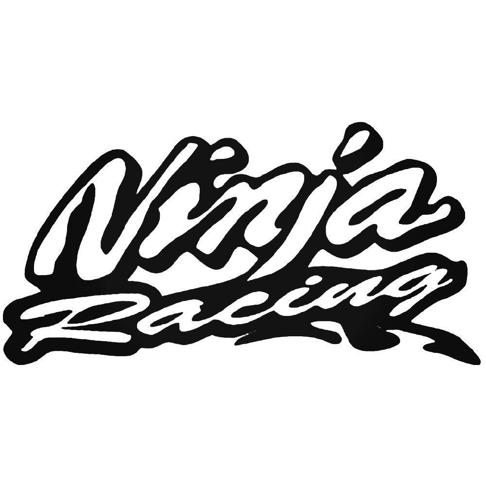 2x Ninja Racing Motorbike Vinyl Decals Tank Belly Pan Fairings Panniers Sticker