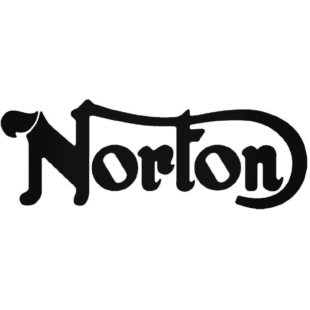 2x Norton Motorbike Decals Fairings Panniers Helmet Motorcycle. 22 Colours