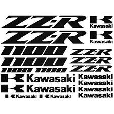 Kawasaki ZZ-R 1000 Stickers (LIGHTRED)