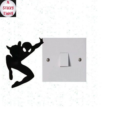 Light Switch Sticker Decal Vinyl Art Wall Sticker Lightswitch Spiderman