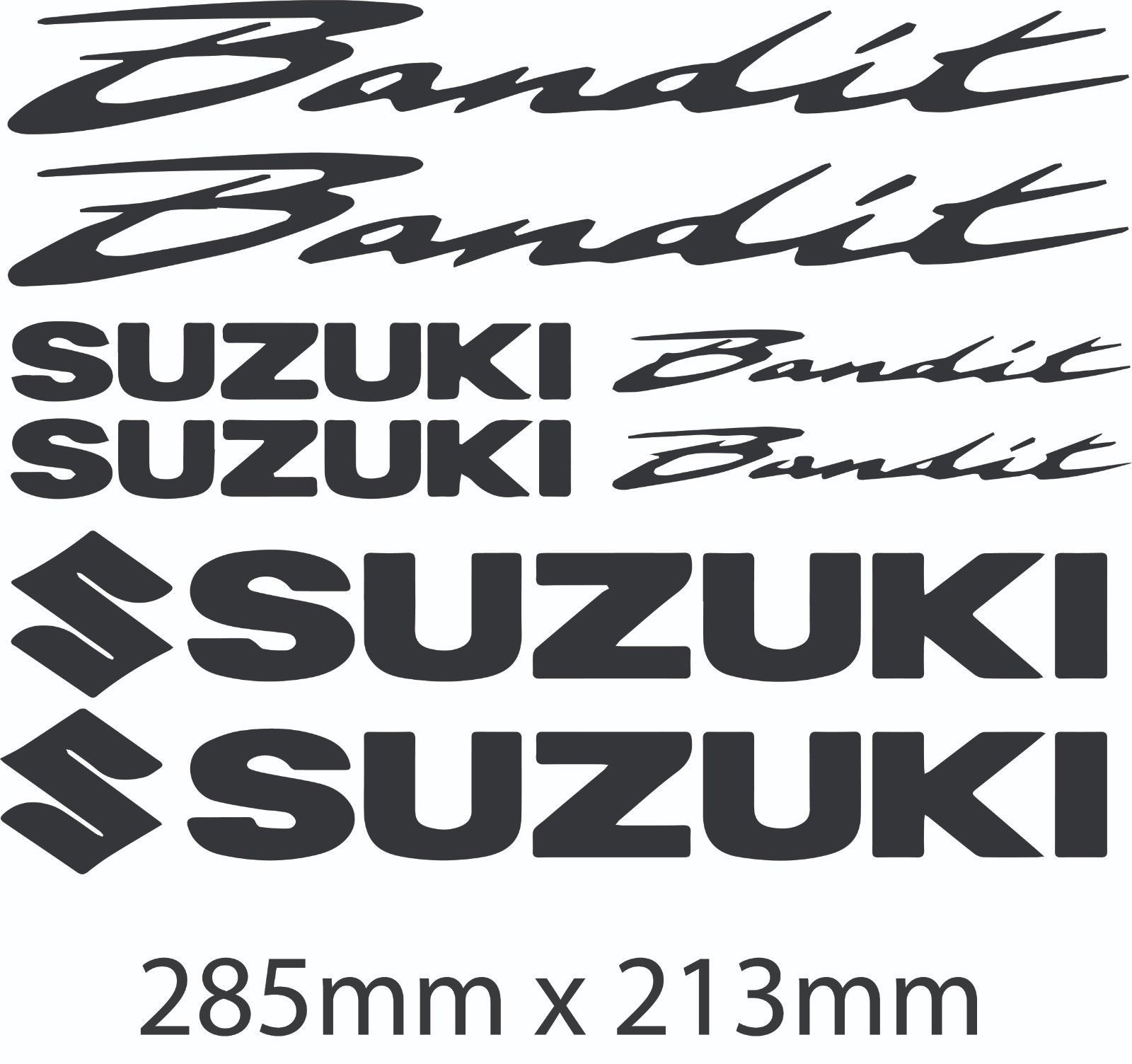 Suzuki Bandit Motorbike Decals Belly Pan Fairings Helmet Motorcycle Sticker Tank