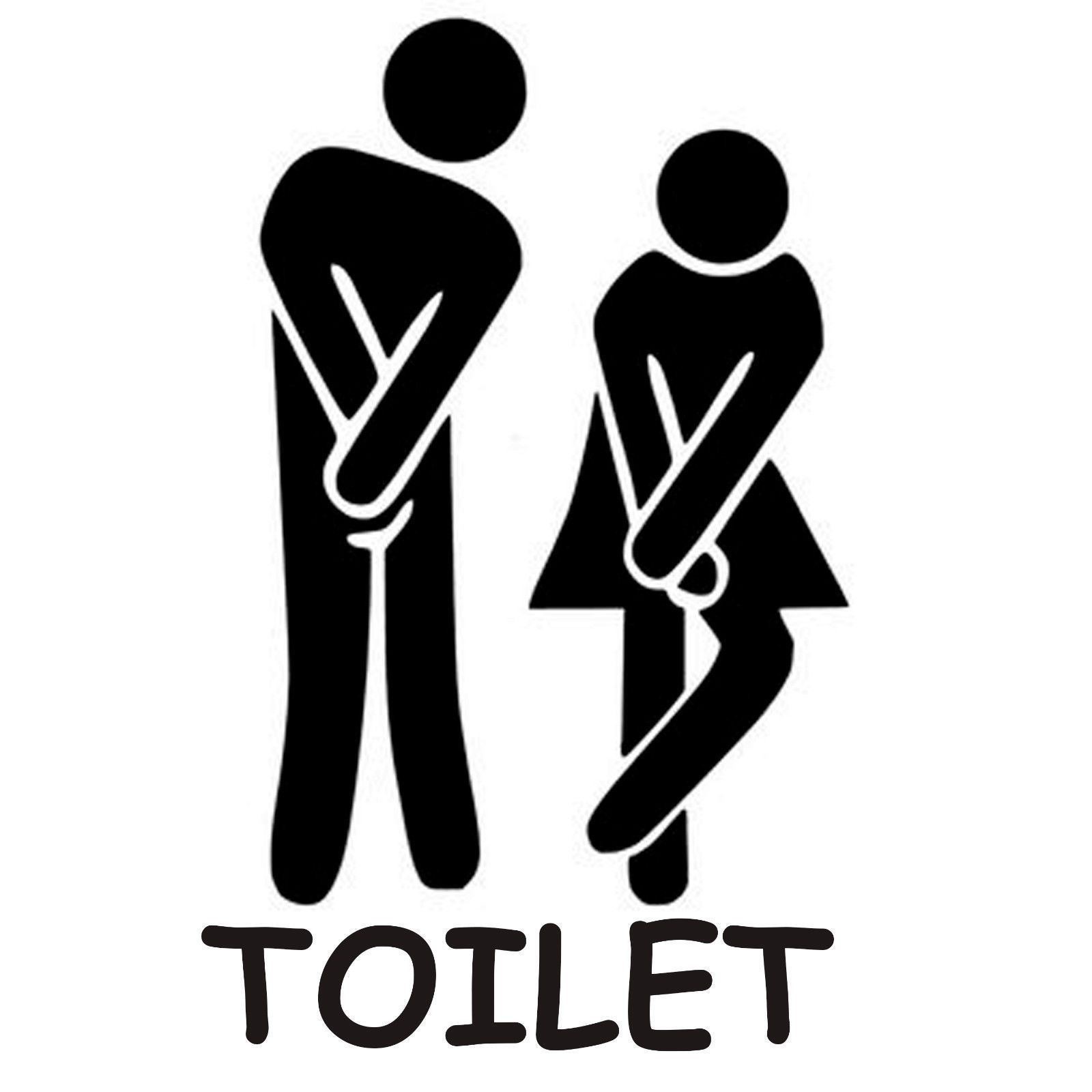 Toilet Seat Wall Sticker Decals Vinyl Removable Funny Bathroom-Decor UK SELLER